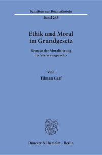 Cover Ethik und Moral im Grundgesetz