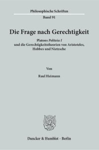 Cover Die Frage nach Gerechtigkeit