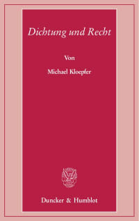 Cover Dichtung und Recht