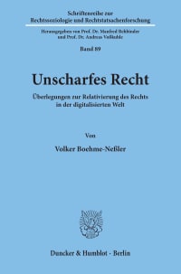 Cover Unscharfes Recht