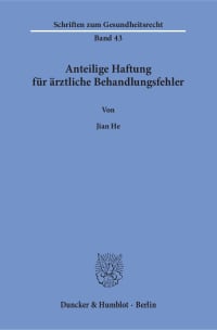 Cover Anteilige Haftung für ärztliche Behandlungsfehler