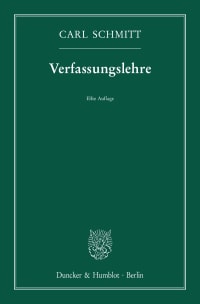 Cover Verfassungslehre