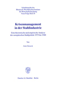 Cover Krisenmanagement in der Stahlindustrie