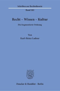 Cover Recht – Wissen – Kultur