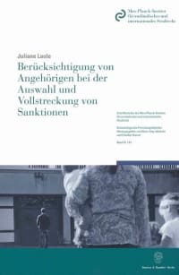 Cover Berücksichtigung von Angehörigen bei der Auswahl und Vollstreckung von Sanktionen