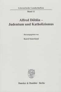 Cover Alfred Döblin - Judentum und Katholizismus