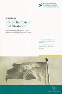 Cover UN-Sicherheitsrat und Strafrecht