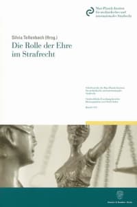 Cover Die Rolle der Ehre im Strafrecht