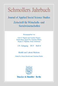 Cover Health and Labour Markets