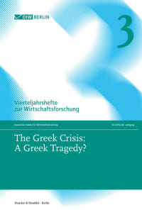 Cover The Greek Crisis: A Greek Tragedy?