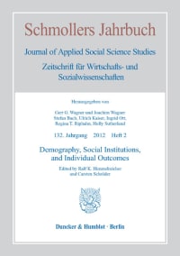 Cover Demography, Social Institutions, and Individual Outcomes