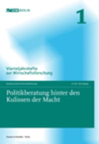 Cover Politikberatung hinter den Kulissen der Macht