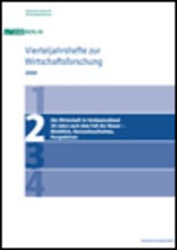 Cover Die Wirtschaft in Ostdeutschland 20 Jahre nach dem Fall der Mauer – Rückblick, Bestandsaufnahme, Perspektiven