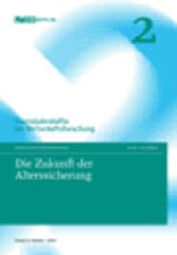 Cover Die Zukunft der Alterssicherung