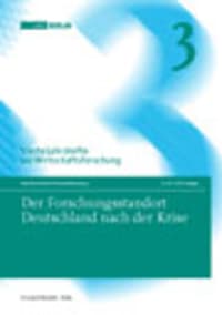 Cover Der Forschungsstandort Deutschland nach der Krise