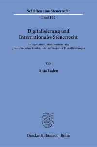 Cover Digitalisierung und Internationales Steuerrecht