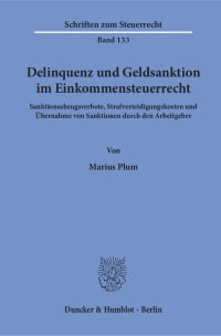 Cover Delinquenz und Geldsanktion im Einkommensteuerrecht