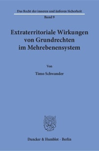 Cover Extraterritoriale Wirkungen von Grundrechten im Mehrebenensystem