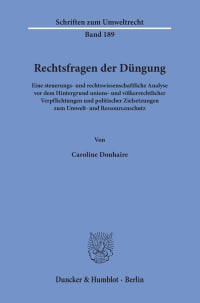 Cover Rechtsfragen der Düngung