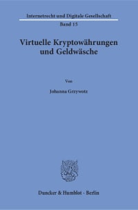 Cover Virtuelle Kryptowährungen und Geldwäsche