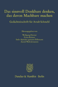 Cover Das sinnvoll Denkbare denken, das davon Machbare machen