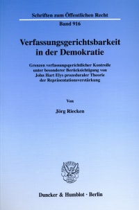 Cover Verfassungsgerichtsbarkeit in der Demokratie