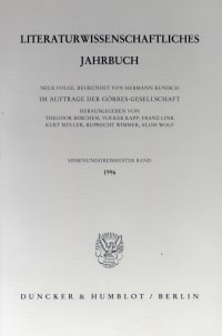 Cover Literaturwissenschaftliches Jahrbuch