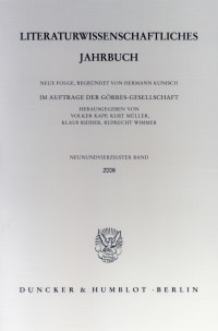 Cover Literaturwissenschaftliches Jahrbuch