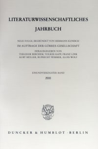 Cover Literaturwissenschaftliches Jahrbuch