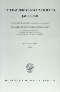 Cover Literaturwissenschaftliches Jahrbuch