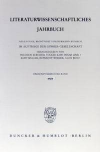 Cover Literaturwissenschaftliches Jahrbuch