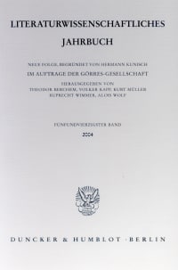 Cover Literaturwissenschaftliches Jahrbuch