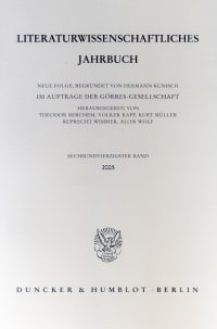 Cover Literaturwissenschaftliches Jahrbuch