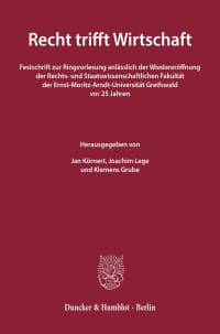 Cover Recht trifft Wirtschaft