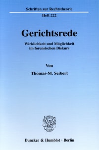 Cover Gerichtsrede