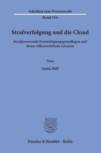 Cover Strafverfolgung und die Cloud