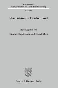 Cover Staatsräson in Deutschland