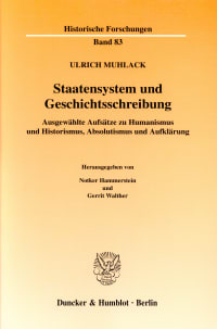 Cover Staatensystem und Geschichtsschreibung