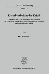 Cover Erwerbsarbeit in der Krise?