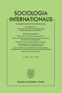 Cover Sociologia Internationalis (SOCINT)