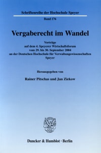 Cover Vergaberecht im Wandel