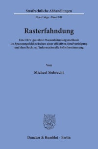 Cover Rasterfahndung