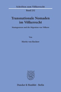 Cover Transnationale Nomaden im Völkerrecht