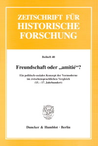 Cover Freundschaft oder »amitié«?