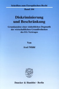 Cover Diskriminierung und Beschränkung