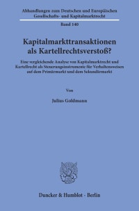 Cover Kapitalmarkttransaktionen als Kartellrechtsverstoß?