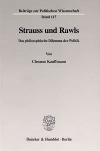 Cover Strauss und Rawls