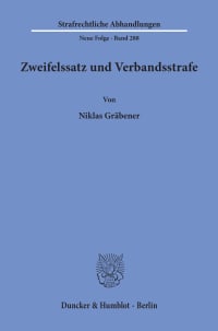 Cover Zweifelssatz und Verbandsstrafe