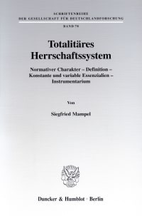 Cover Totalitäres Herrschaftssystem