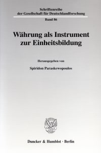 Cover Währung als Instrument zur Einheitsbildung